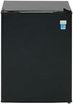 Avanti Mini Fridge Compact Refrigerator for Home Office or Dorm, Features Single Reversible Door Removable Shelves Automatic Defrost and Adjustable Temperature Control, 2.4-Cu.Ft, Black
