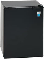 Avanti Mini Fridge Compact Refrigerator for Home Office or Dorm, Features Single Reversible Door Removable Shelves Automatic Defrost and Adjustable Temperature Control, 2.4-Cu.Ft, Black