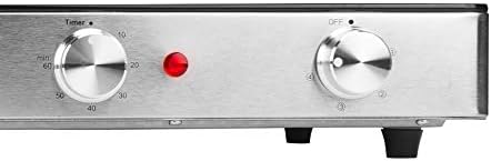 Brentwood Select TS-382 Double Infrared Electric Countertop Burner,1800-Watt, with Timer,Stainless Steel