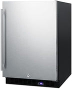Summit 24” Outdoor Freezer with Ice Maker, Stainless Steel- SPFF51OSIM | 4.7 cu.ft. Capacity, Built-in , Weatherproof, Digital Thermostat