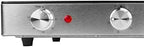 Brentwood Select TS-382 Double Infrared Electric Countertop Burner,1800-Watt, with Timer,Stainless Steel