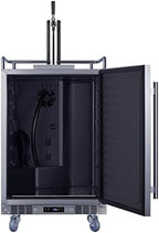 Summit 24" Outdoor Beer Kegerator, Stainless Steel - SBC683OS | 5.6 cu.ft Interior, Weatherproof, Complete tap kit, Included