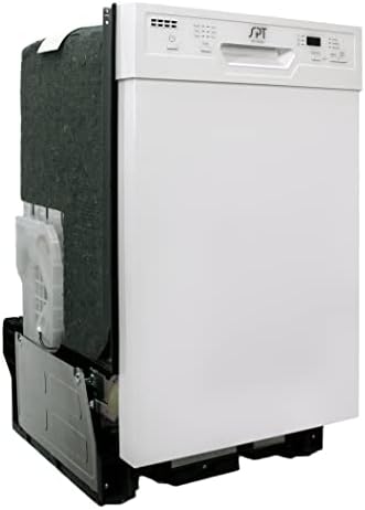 SPT SD-9254W Energy Star 18″ Built-In Dishwasher w/Heated Drying – White