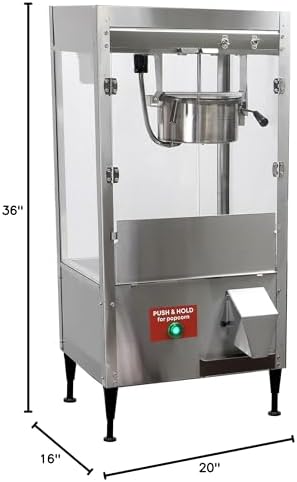 Auto Serve 8 Ounce Popcorn Machine Front Service Access Door