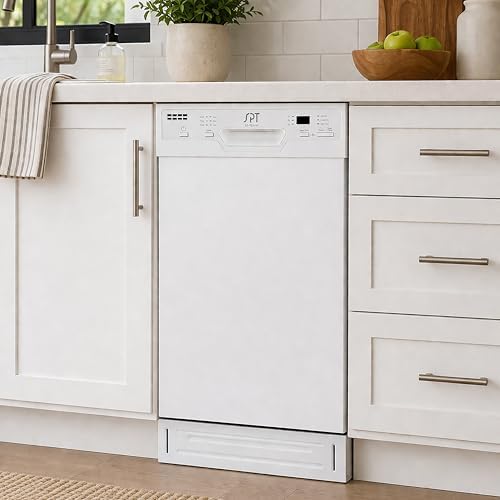 SPT SD-9254W Energy Star 18″ Built-In Dishwasher w/Heated Drying – White