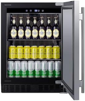 Summit 24" Undercounter Refridgerator, Stainless Steel - ASDS2413 | 3.1 cu.ft. Capacity, ADA COmpliant Design, Built-in or Freestanding Capable