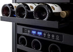 Summit 18” Wine Cellar, Stainless Steel- SWC182Z | 28 Bottle Capacity, Commercially Approved, 3.3 cu.ft.Capacity, Built-In