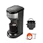 Commercial CHEF Single Serve Coffee Maker, 13-Ounce Water Tank, CHCM1B | Compatible with Coffee Pods, Includes Reusable Filter, One Touch Button for Brewing