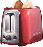 Brentwood TS-292R Cool Touch 2-Slice Extra Wide Slot Toaster, Red