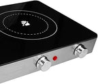 Brentwood Select TS-382 Double Infrared Electric Countertop Burner,1800-Watt, with Timer,Stainless Steel