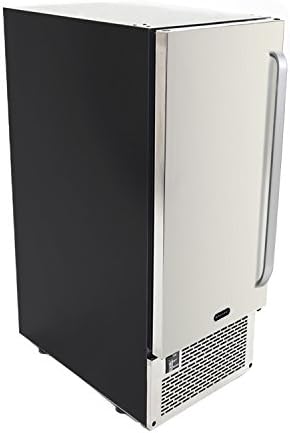 Whynter Built-in Ice Maker, 80 lb Per Day, Stainless Steel, UIM-502SS | Produces Clear Ice with Water Recirculation, NSF Inline Water Filter, Fresh Ice at Home for Everyday Use