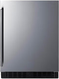 Summit 24" Undercounter Refridgerator, Stainless Steel - ASDS2413 | 3.1 cu.ft. Capacity, ADA COmpliant Design, Built-in or Freestanding Capable