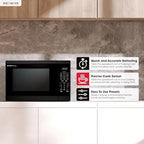 Sharp SMC1461KB 1.4 cu. ft. 1100W Black Countertop Microwave Oven