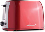 Brentwood TS-292R Cool Touch 2-Slice Extra Wide Slot Toaster, Red