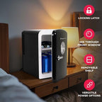 Frigidaire 9 can/6l mini personal fridge cooler Crocodile Finish door-W: 7.08" x L: 11.81" X H: 10.04 (Black)