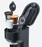 Commercial CHEF Single Serve Coffee Maker, 13-Ounce Water Tank, CHCM1B | Compatible with Coffee Pods, Includes Reusable Filter, One Touch Button for Brewing