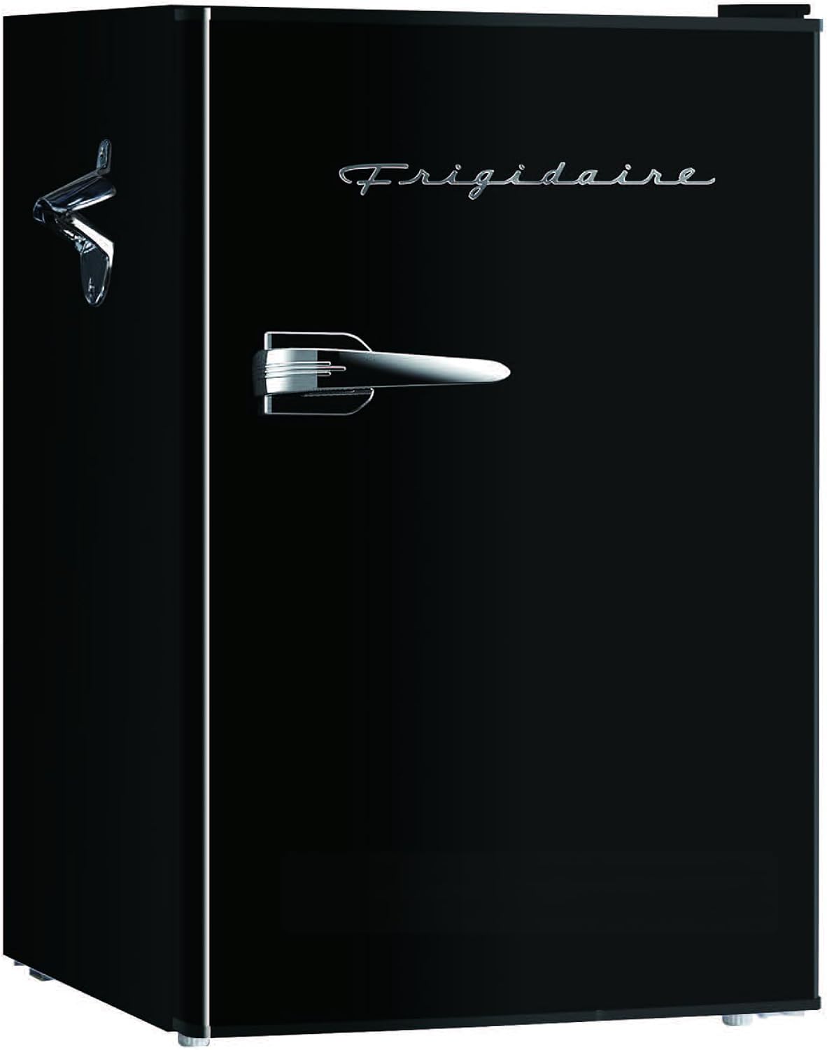 Frigidaire Retro Compact Fridge with Chiller, 3.2 cu ft Countertop Fridge with Built-In Bottle Opener, Compact Refrigerator for Office, Bedroom, Dorm Room or Cabin - 16.5" D x 19" W x 31" H (Coral)