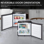 Whynter Upright Freezer 1.1 Cu Ft Lock, Mini Freezer, Stainless CUF-112SS | Adjustable Thermostat and Security Lock, Energy Star Rated, Reversible Door, Adds Compact Frozen Storage at Home