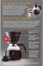 Melitta 52 oz. Pour-Over Coffee Brewer with Glass Carafe, Black