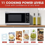 Sharp SMC1162KS 1.1 cu. ft. 1000W Stainless Steel Countertop Microwave Oven