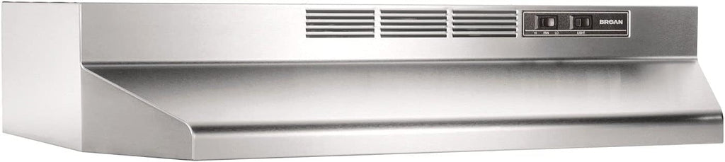 Broan-NuTone 413001 Non-Ducted Ductless Range Hood with Lights Exhaust Fan for Under Cabinet, 30-Inch, White | Under Cabinet Exhaust Fan for Kitchen Ventilation