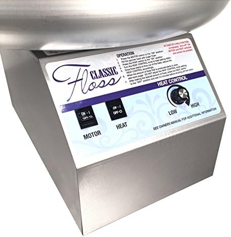Classic Floss COMMERCIAL Cotton Candy Machine with Metal Bowl - For Professional Concessions