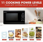 Sharp SMC1461KB 1.4 cu. ft. 1100W Black Countertop Microwave Oven