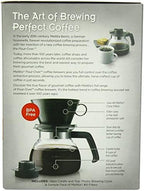 Melitta Pour-Over Coffee Brewer W/ Glass Carafe, Holds 6 - 6 Oz Cups, Black