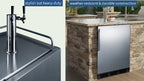 Summit 24" Outdoor Beer Kegerator, Stainless Steel - SBC683OS | 5.6 cu.ft Interior, Weatherproof, Complete tap kit, Included