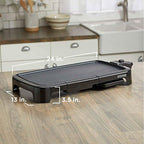 BLACK+DECKER 8-Serving Electric Griddle with Warming Tray