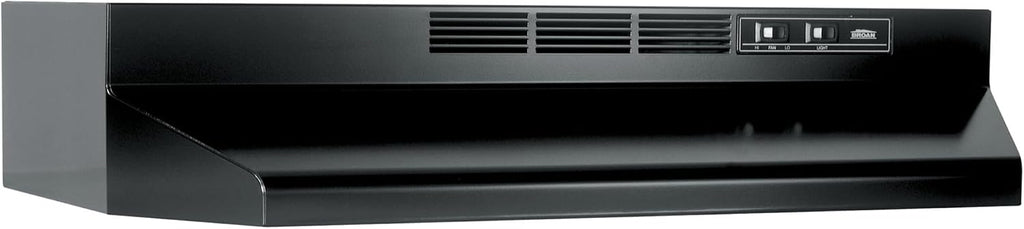 Broan-NuTone 413001 Non-Ducted Ductless Range Hood with Lights Exhaust Fan for Under Cabinet, 30-Inch, White | Under Cabinet Exhaust Fan for Kitchen Ventilation