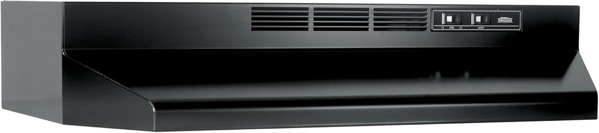 Broan-NuTone 413001 Non-Ducted Ductless Range Hood with Lights Exhaust Fan for Under Cabinet, 30-Inch, White | Under Cabinet Exhaust Fan for Kitchen Ventilation