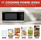 Sharp SMC2266KS 2.2 cu. ft. 1200W Stainless Steel Countertop Microwave Oven | Stainless Steel, Removable 16.5" Carousel Turntable