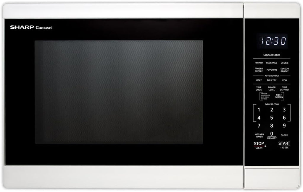 Sharp SMC1461KB 1.4 cu. ft. 1100W Black Countertop Microwave Oven