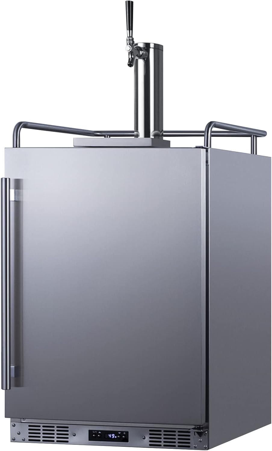 Summit 24" Outdoor Beer Kegerator, Stainless Steel - SBC683OS | 5.6 cu.ft Interior, Weatherproof, Complete tap kit, Included