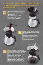 Melitta 52 oz. Pour-Over Coffee Brewer with Glass Carafe, Black