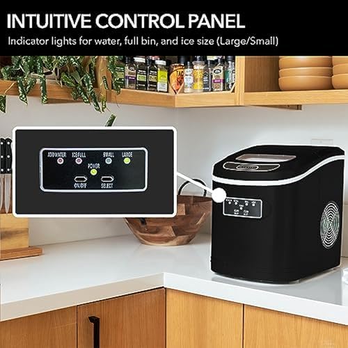 Whynter IMC-270MB Compact Portable Ice Maker, 27 lb. Capacity, Metallic Black