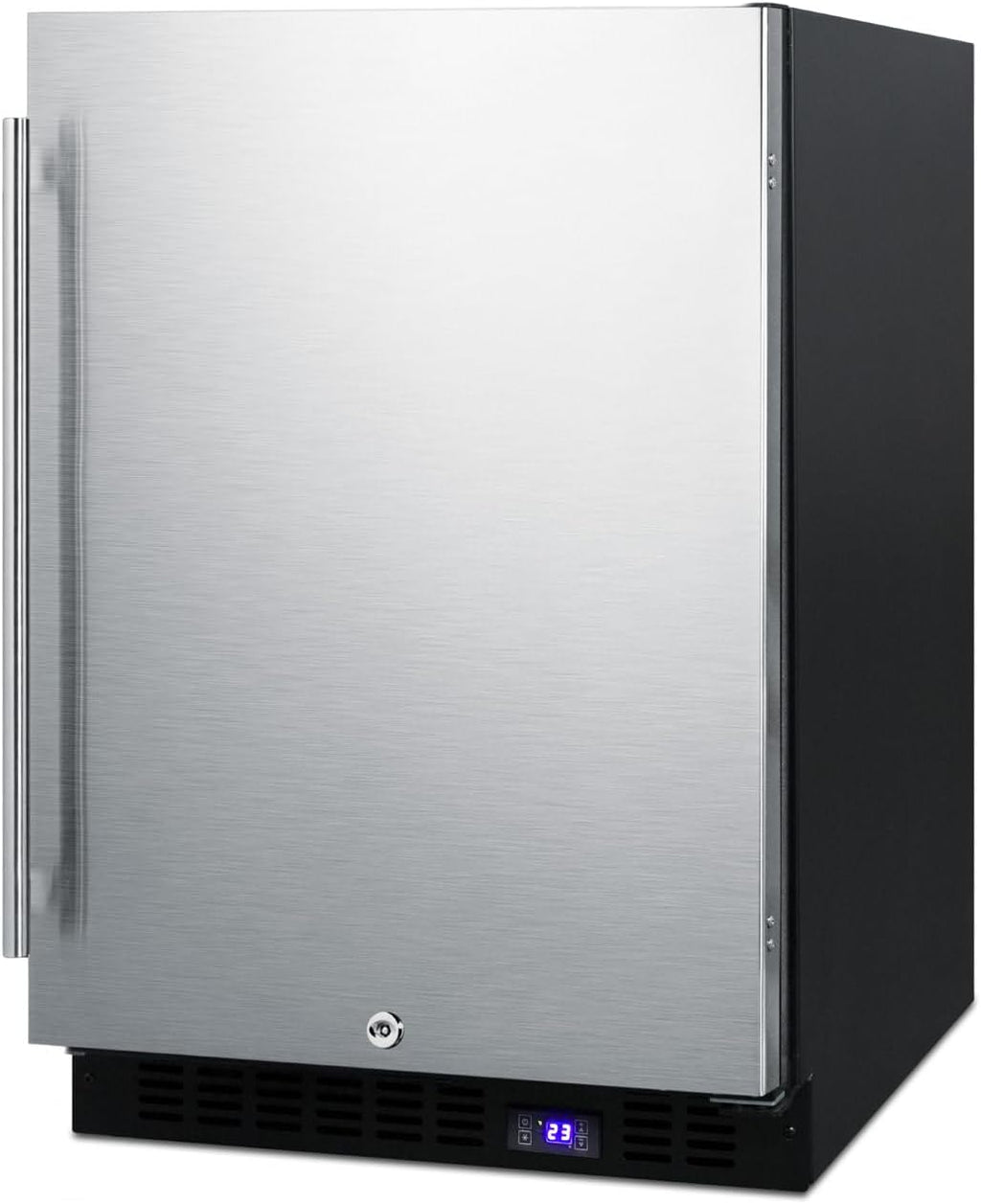 Summit 24” Outdoor Freezer with Ice Maker, Stainless Steel- SPFF51OSIM | 4.7 cu.ft. Capacity, Built-in , Weatherproof, Digital Thermostat