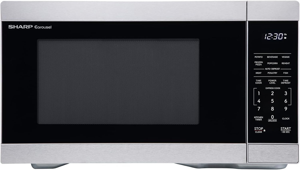 Sharp SMC1162KS 1.1 cu. ft. 1000W Stainless Steel Countertop Microwave Oven