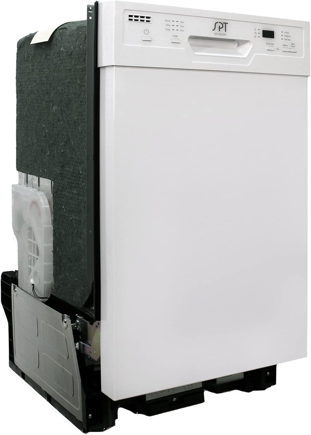 SPT SD-9254W Energy Star 18″ Built-In Dishwasher w/Heated Drying – White