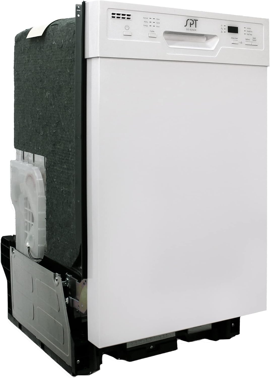 SPT SD-9254W Energy Star 18″ Built-In Dishwasher w/Heated Drying – White