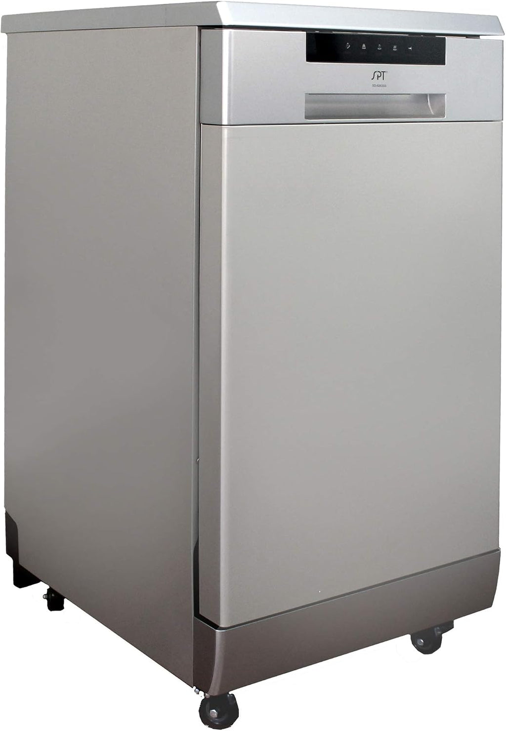 SPT SD-9263SSB 18″ Wide Portable Stainless Steel Dishwasher with ENERGY STAR, 6 Wash Programs, 8 Place Settings and Stainless Steel Tub