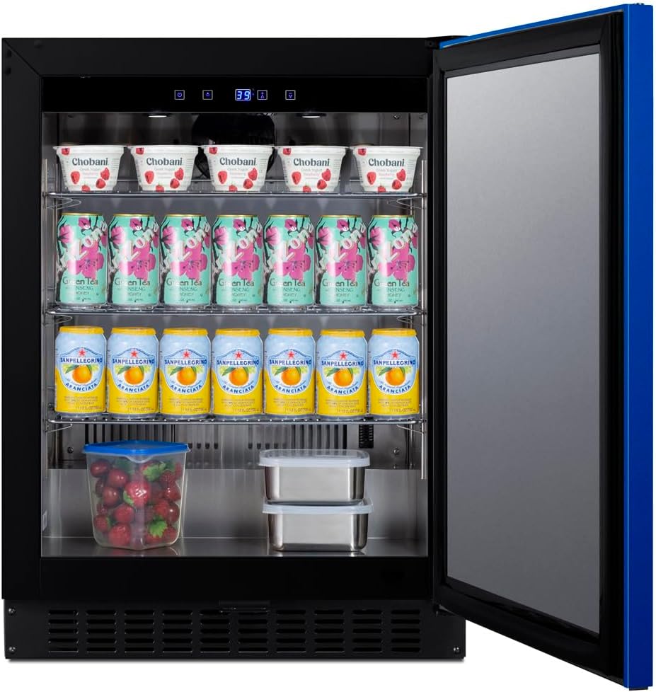Summit 24" Undercounter Refridgerator, Stainless Steel - ASDS2413 | 3.1 cu.ft. Capacity, ADA COmpliant Design, Built-in or Freestanding Capable