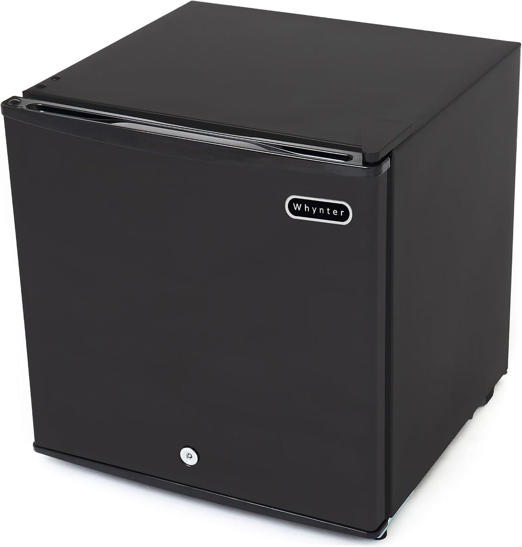 Whynter Upright Freezer 1.1 Cu Ft Lock, Mini Freezer, Stainless CUF-112SS | Adjustable Thermostat and Security Lock, Energy Star Rated, Reversible Door, Adds Compact Frozen Storage at Home