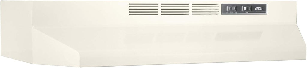 Broan-NuTone 413001 Non-Ducted Ductless Range Hood with Lights Exhaust Fan for Under Cabinet, 30-Inch, White | Under Cabinet Exhaust Fan for Kitchen Ventilation