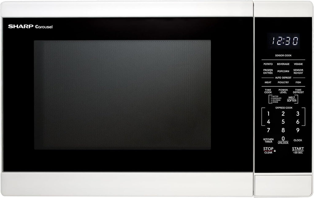 Sharp SMC1461KB 1.4 cu. ft. 1100W Black Countertop Microwave Oven
