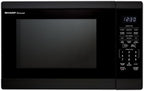 Sharp SMC1461KB 1.4 cu. ft. 1100W Black Countertop Microwave Oven