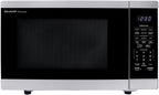 Sharp SMC1461KB 1.4 cu. ft. 1100W Black Countertop Microwave Oven
