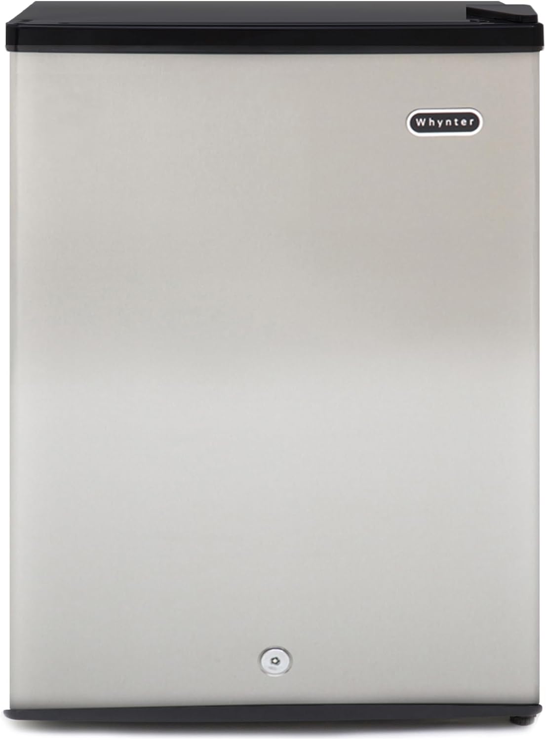 Whynter Upright Freezer 1.1 Cu Ft Lock, Mini Freezer, Stainless CUF-112SS | Adjustable Thermostat and Security Lock, Energy Star Rated, Reversible Door, Adds Compact Frozen Storage at Home
