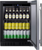 Summit 24" Undercounter Refridgerator, Stainless Steel - ASDS2413 | 3.1 cu.ft. Capacity, ADA COmpliant Design, Built-in or Freestanding Capable